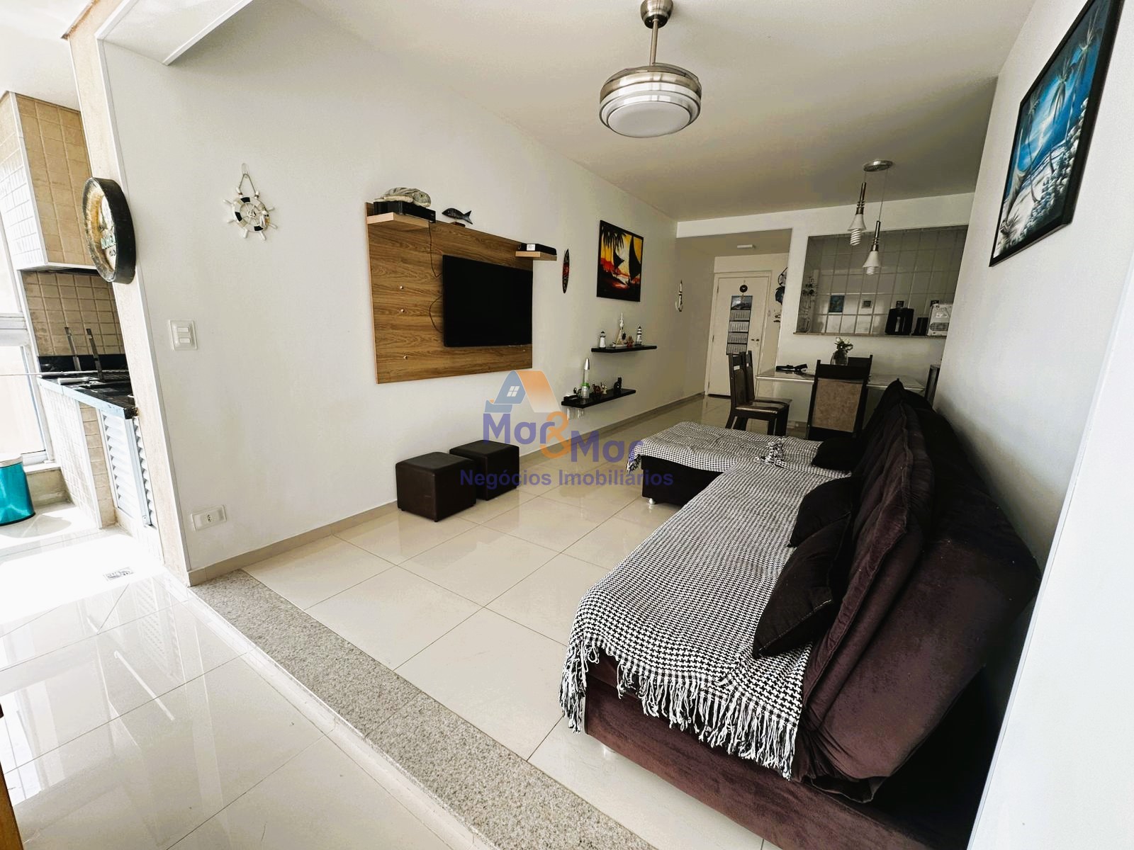 Apartamento Frente ao Mar, Astúrias, Guarujá - SP